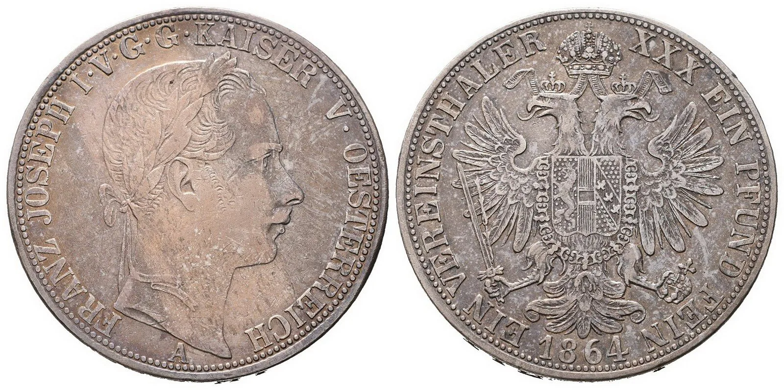 Rakouská a spolková měna, 1857 - 1892 — 1