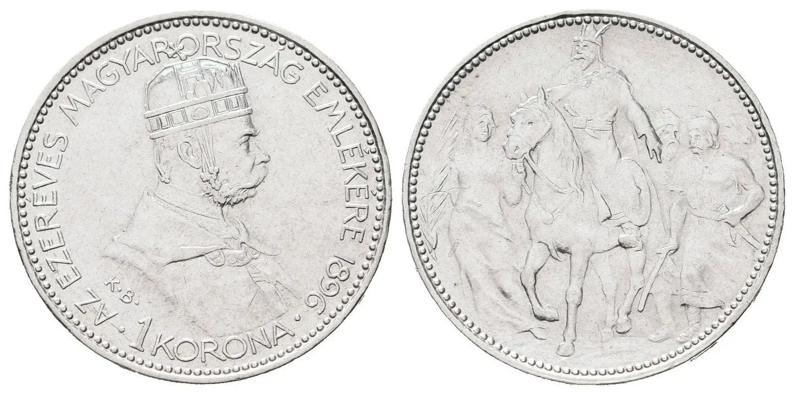 1 Koruna 1896 KB - jubilejní