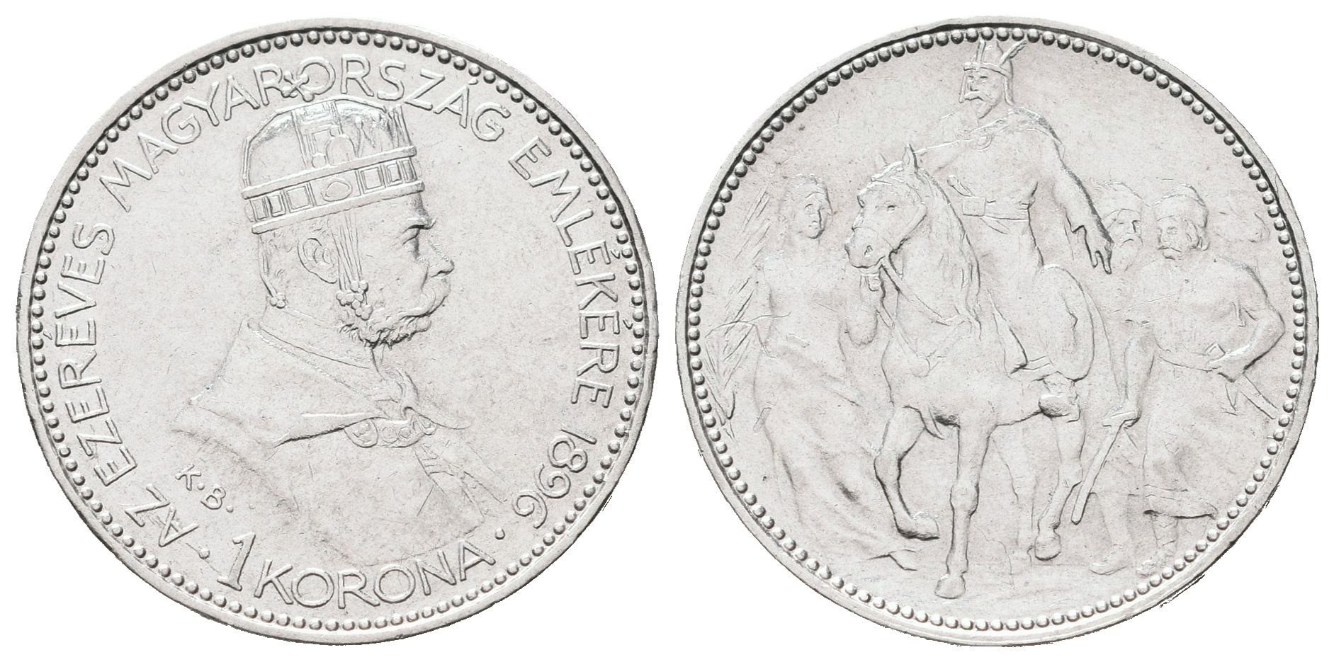 1 Koruna 1896 KB - jubilejní