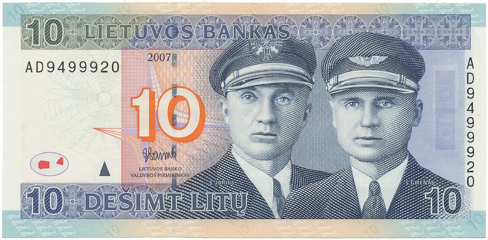 Litva, 10 Litu 2007, P.68