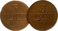 Konvenční měna, 1848 - 1857 — 2