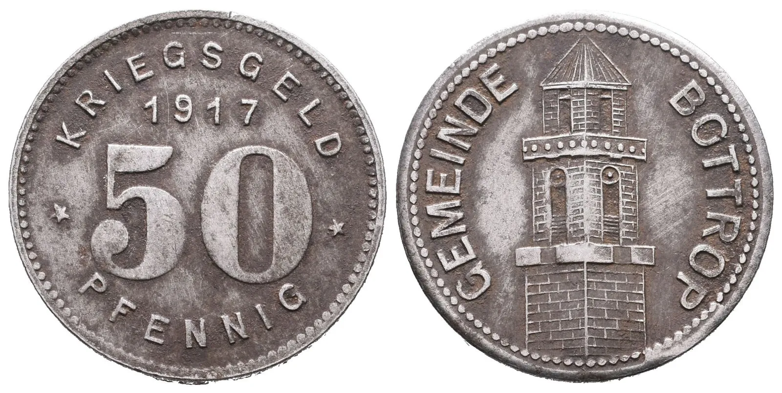 Nouzové ražby, 50 Pfennig 1917 - Bottrop