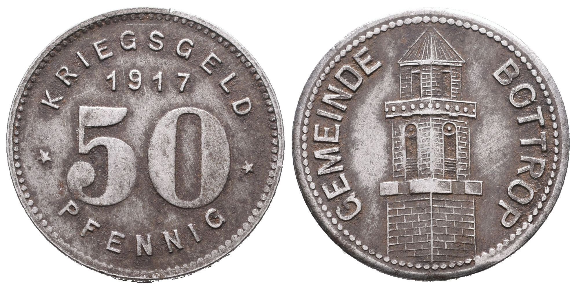 Nouzové ražby, 50 Pfennig 1917 - Bottrop