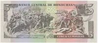 Honduras, 5 Lempiras 2006-2010, P.91 - fotografie 2