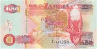 Zambie, 50 Kwacha 1992, P.37b