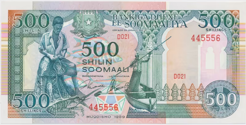 Somálsko, 500 Shilin 1989, P.36a