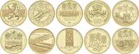 Sada zlatých mincí 2500 Kč - Kulturní památky technického dědictví 2006 - 2010, — 2
