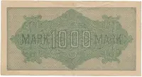 Německo, 1000 Mark 1922, vod. Kreuzblütten, fialové číslo, Ro.75k - fotografie 2