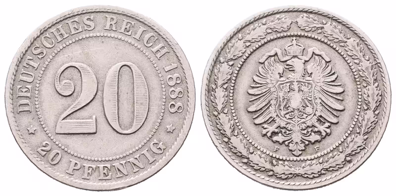 20 Pfennig 1888 F