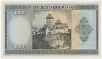 1000 Koruna b.d. (1945), série BE, Hej.76a.S1 - fotografie 2