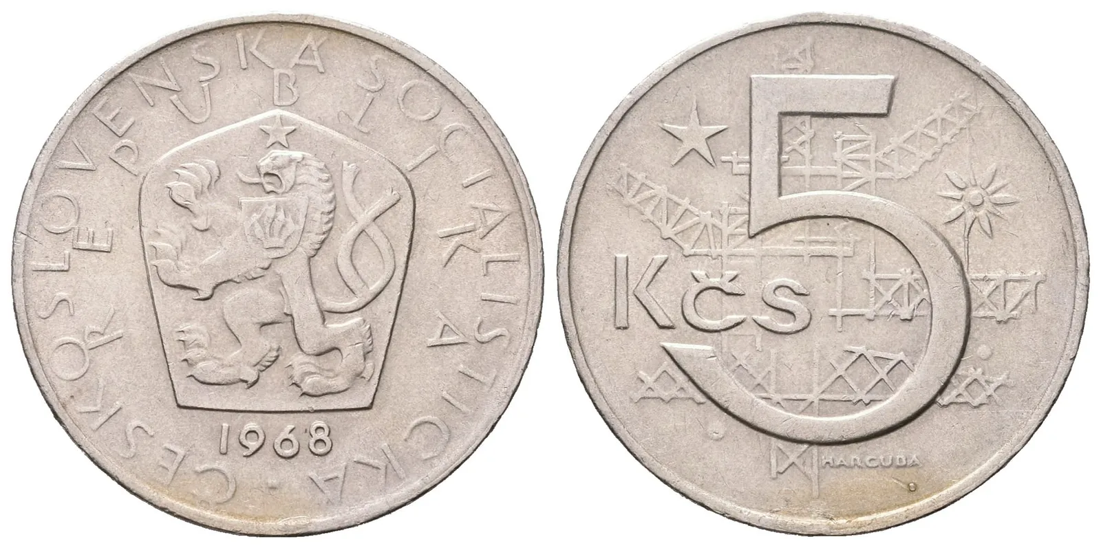 5 Koruna 1968