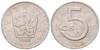 5 Koruna 1968