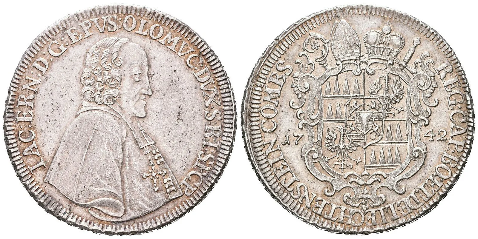Olomouc - biskupství, Jakub Arnošt Liechtenstein, 1738 - 1745 — 1
