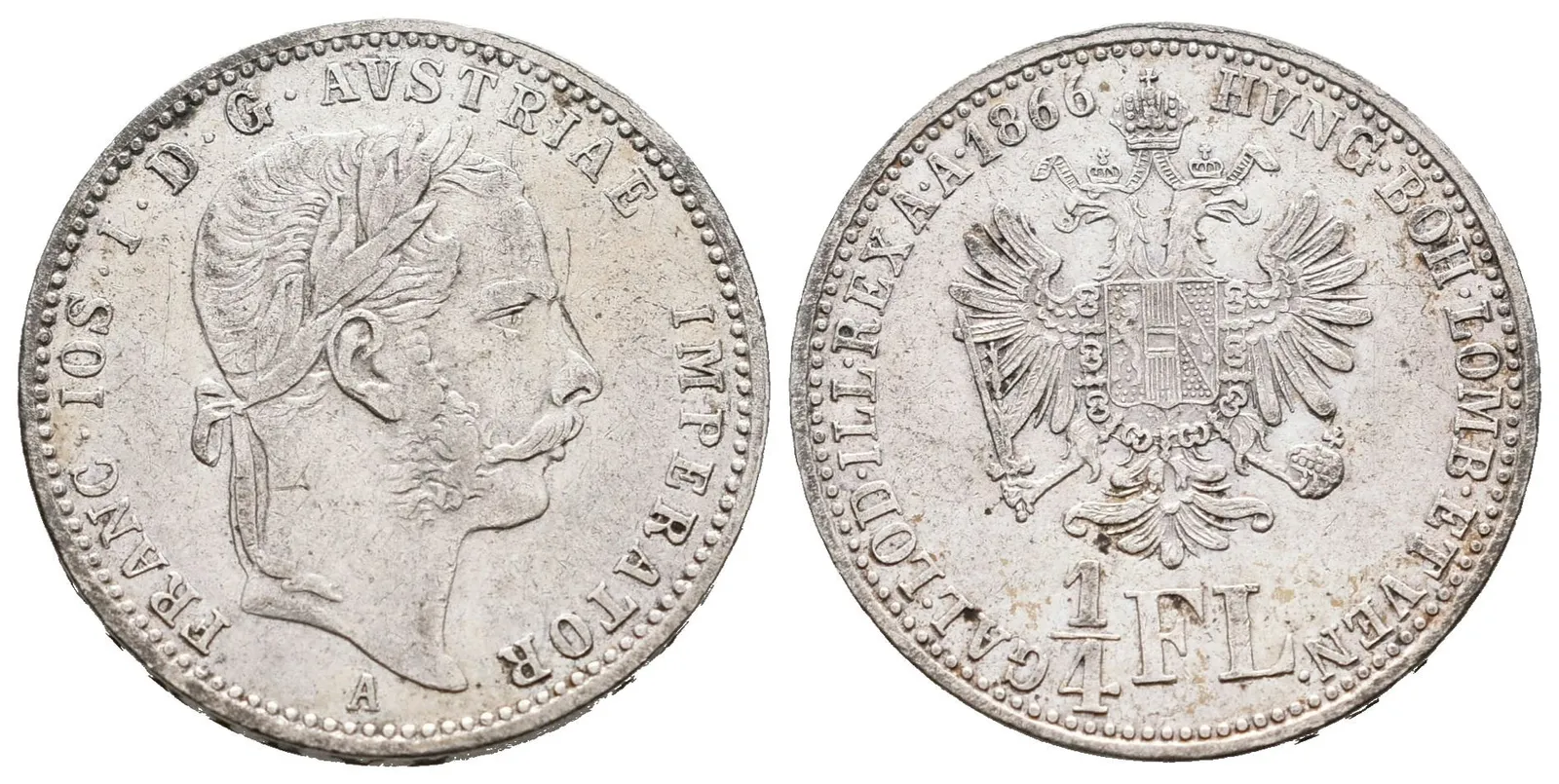 1/4 Zlatník 1866 A