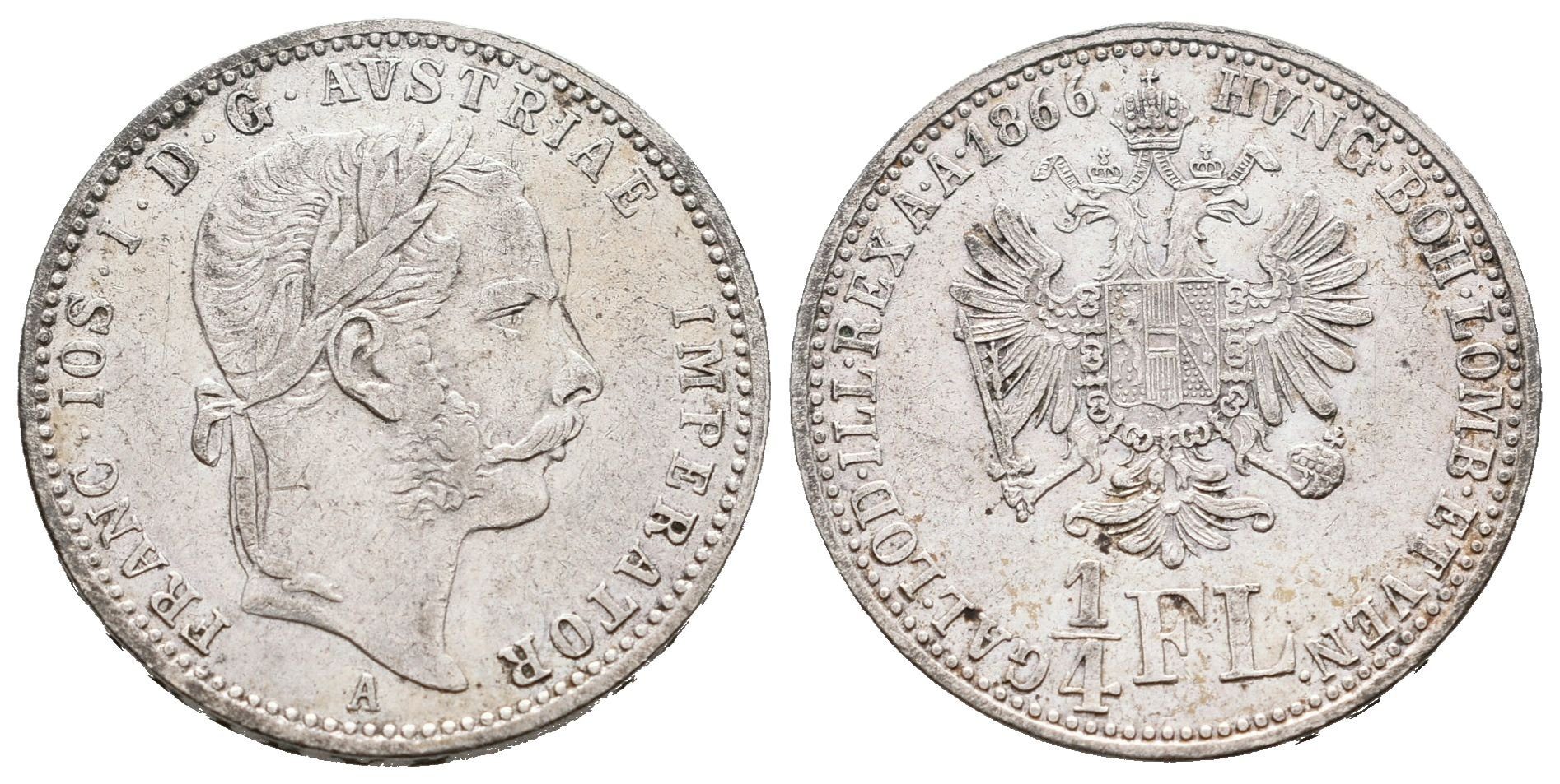 1/4 Zlatník 1866 A