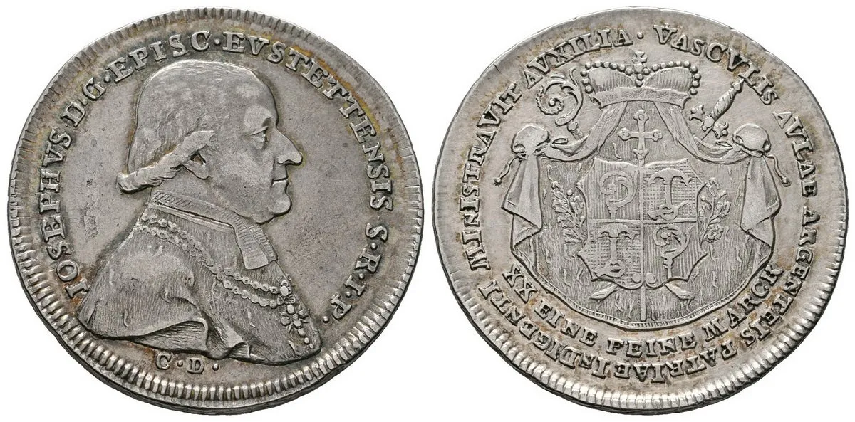 Eichstätt - biskupství, Joseph von Stubenberg, 1790 - 1802 — 1