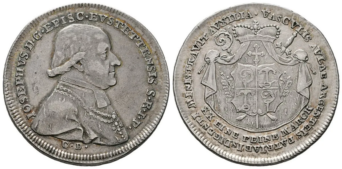 Eichstätt - biskupství, Joseph von Stubenberg, 1790 - 1802 — 1