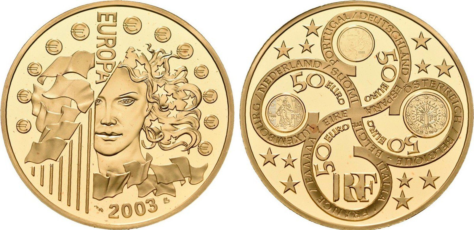 Francie, 50 Euro 2003 - Europa 2003