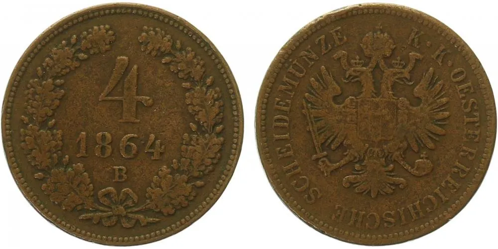 Rakouská a spolková měna, 1857 - 1892 — 1
