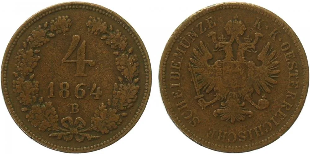 Rakouská a spolková měna, 1857 - 1892 — 1