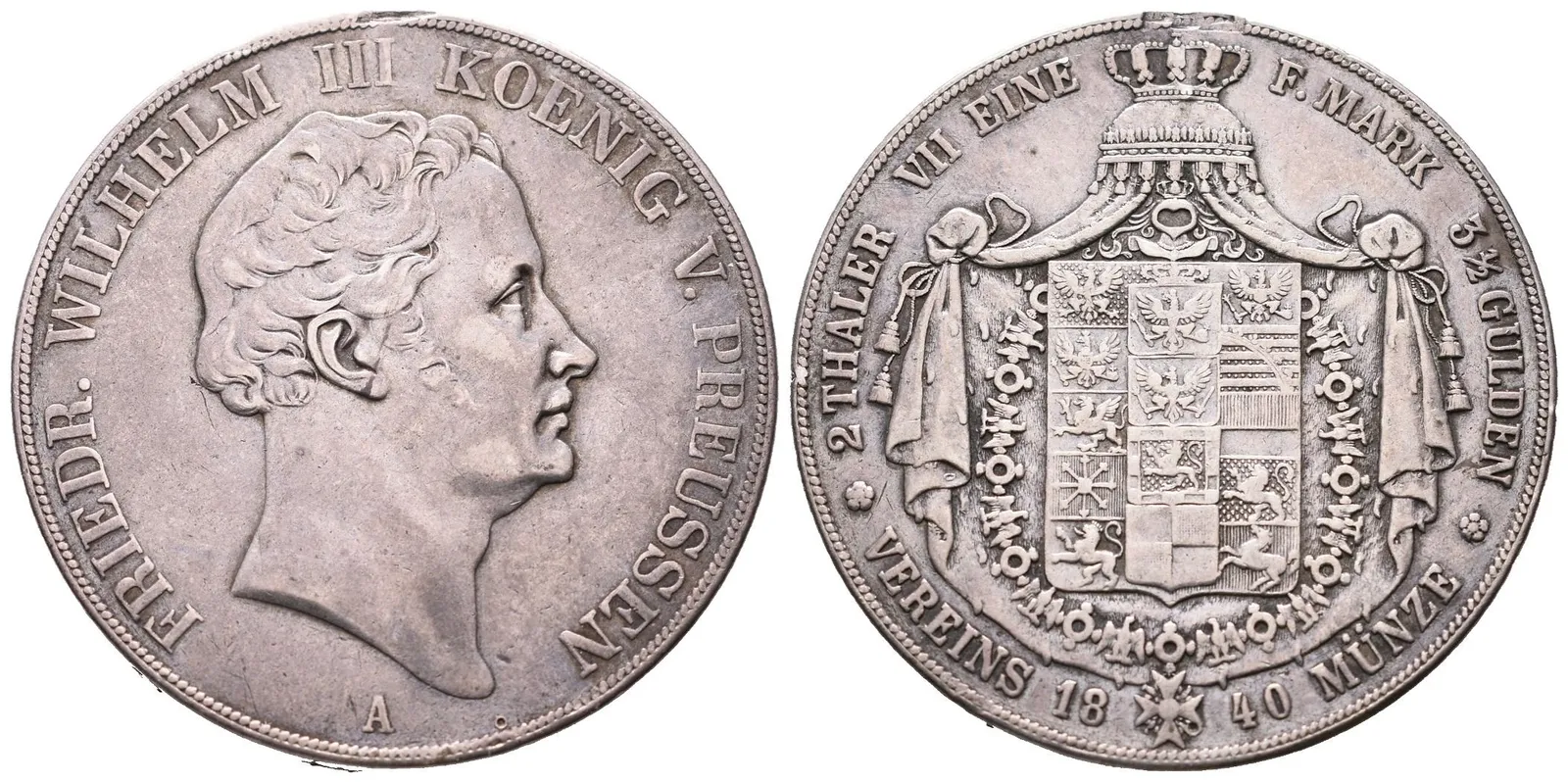 Prusko, 2 Tolar 1840 A