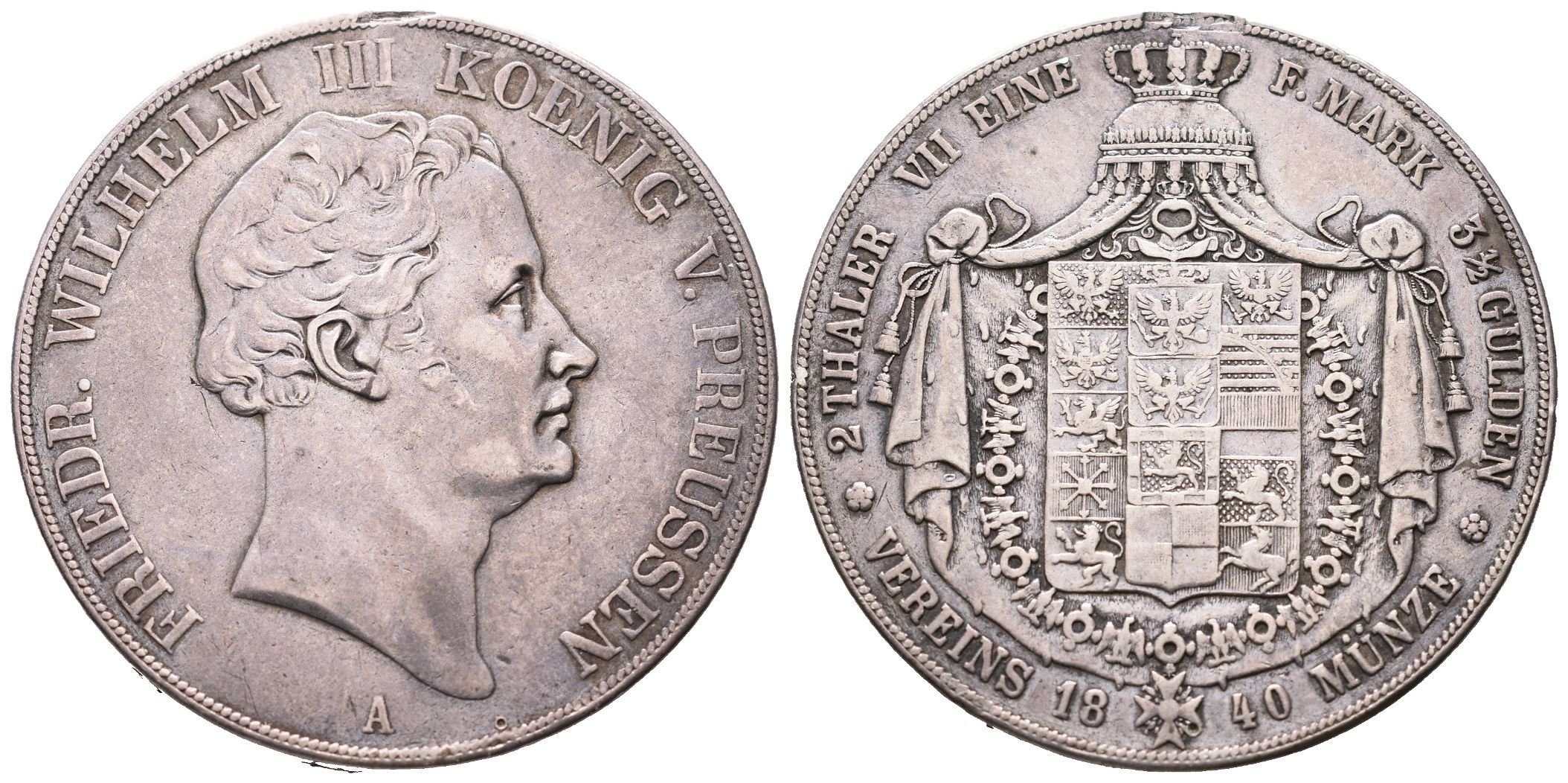 Prusko, 2 Tolar 1840 A