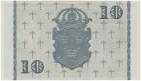 Švédsko, 10 Kronor 1949, červený číslovač, P.40j - fotografie 2