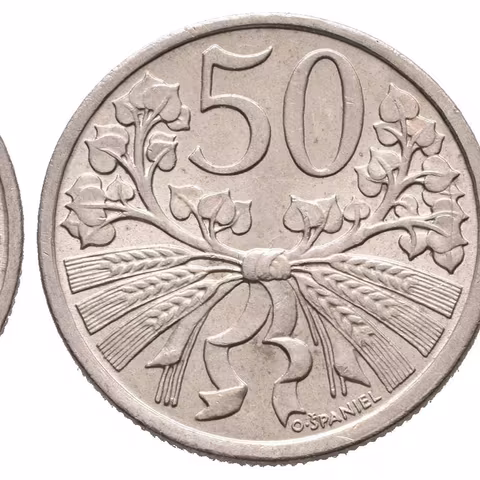 50 Haléř 1922, krásná zachovalost, lesk, patina