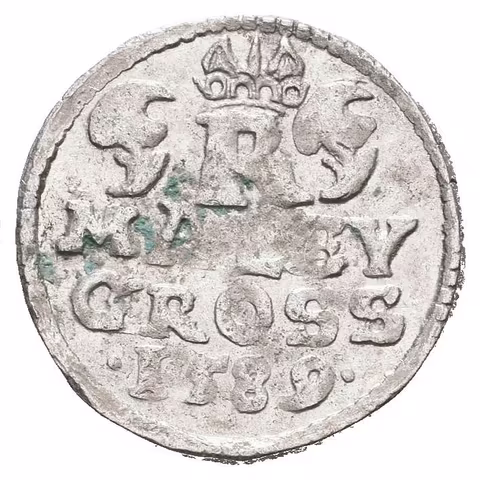 Malý groš 1590, České Budějovice-Mattighofer, HN.25a (opis 7a),