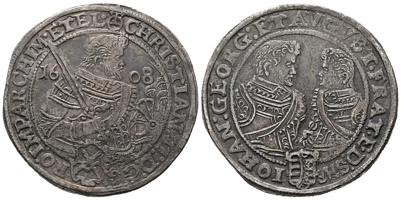 Sasko, Christian II., Johann Georg I. a August, 1591 - 1611 — 1