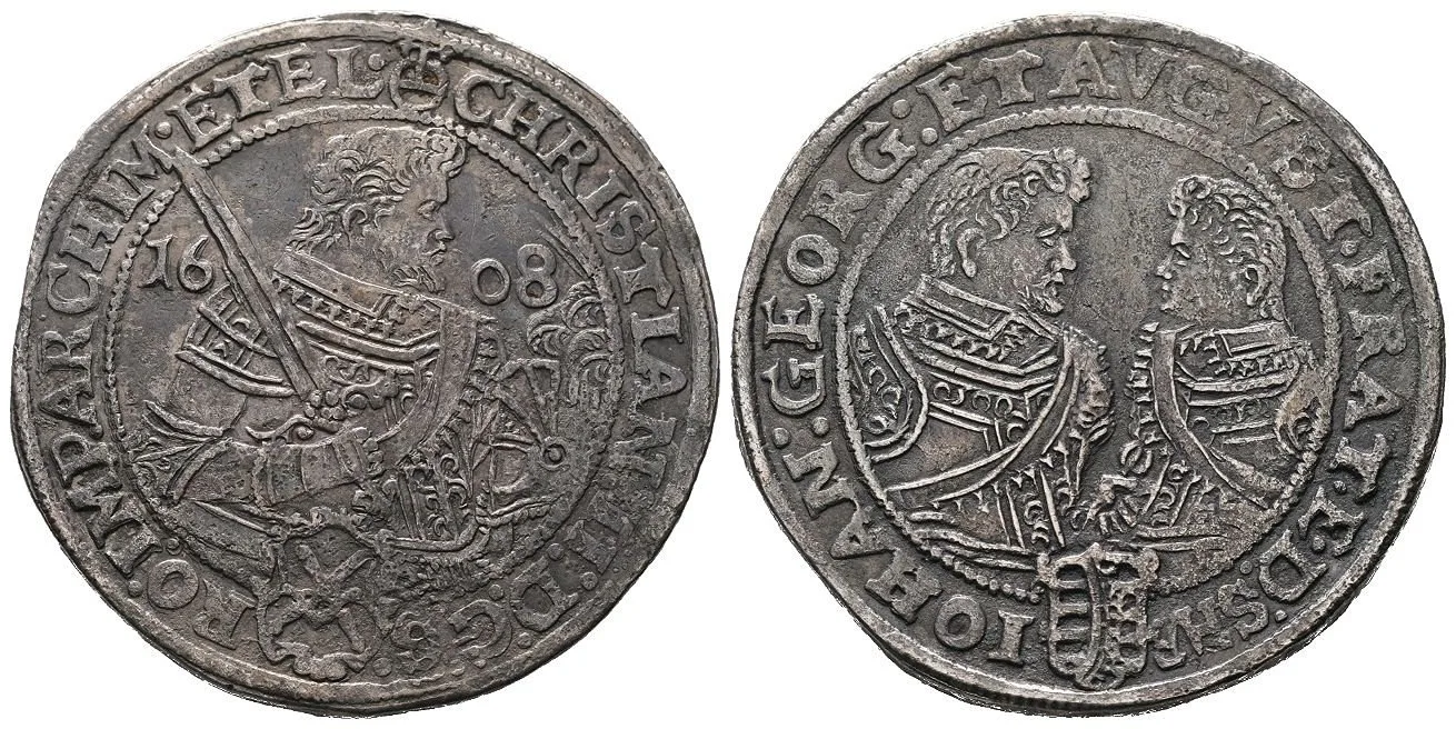 Sasko, Christian II., Johann Georg I. a August, 1591 - 1611 — 1