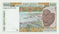 Západoafrické státy, 500 Francs 2000, D - Mali, P.410Dk