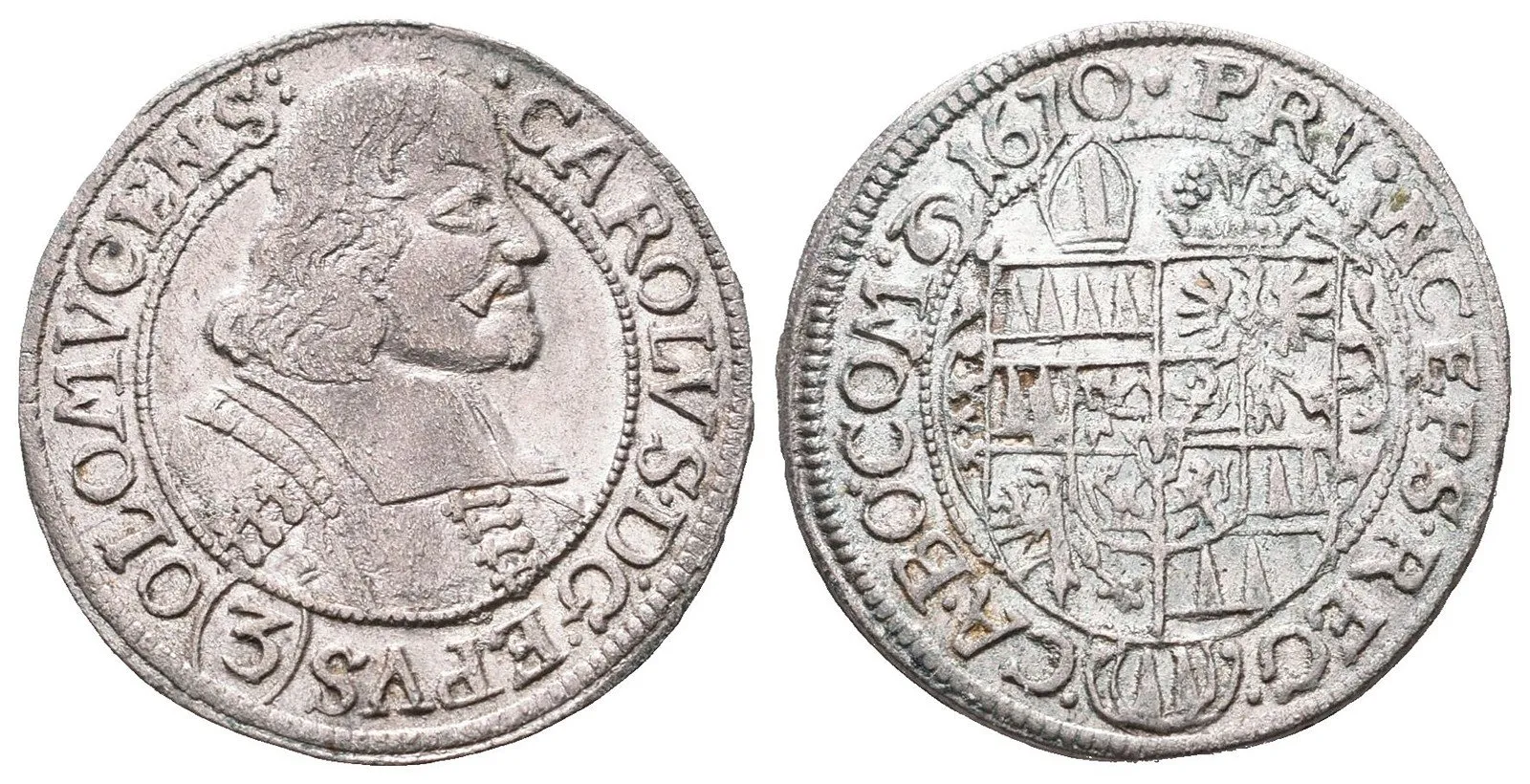 Olomouc - biskupství, Karel II. Liechtenstein, 1664 - 1695 — 1