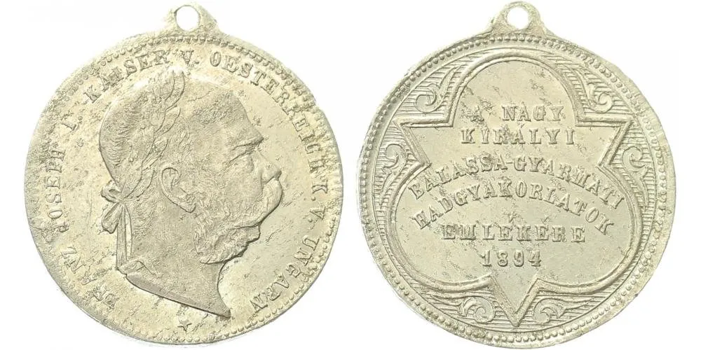 František Josef I., medaile vojenských manévrů — 1
