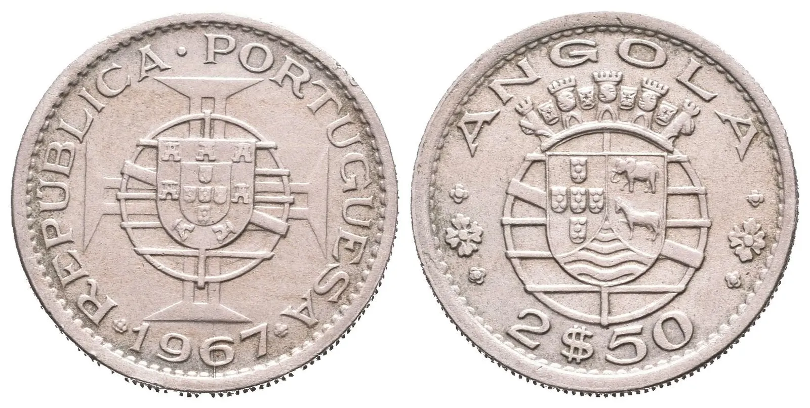 Portugalská Angola, 2,5 Escudo 1967