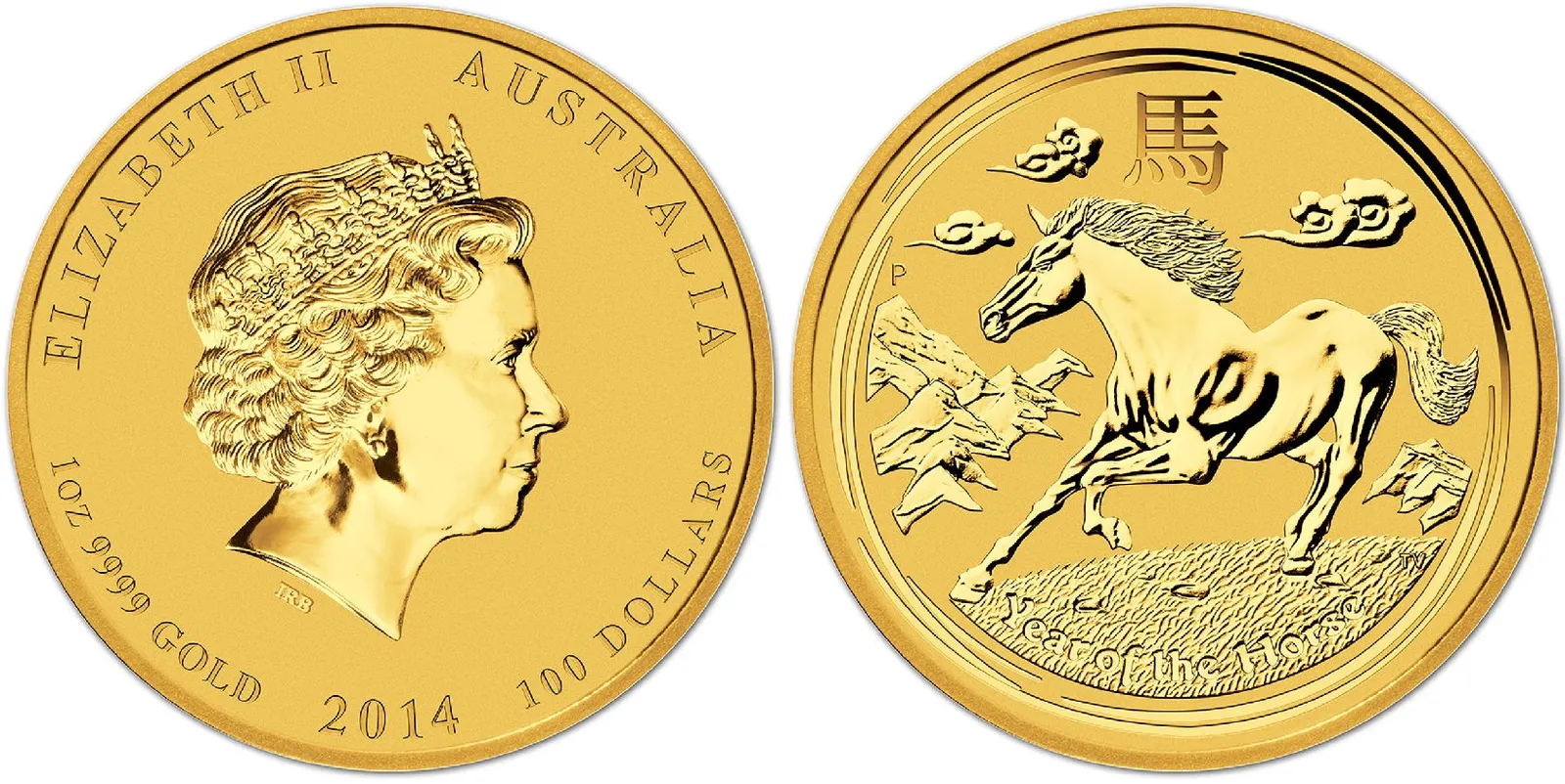 Austrálie, 100 Dollars 2014 - Year of the Horse