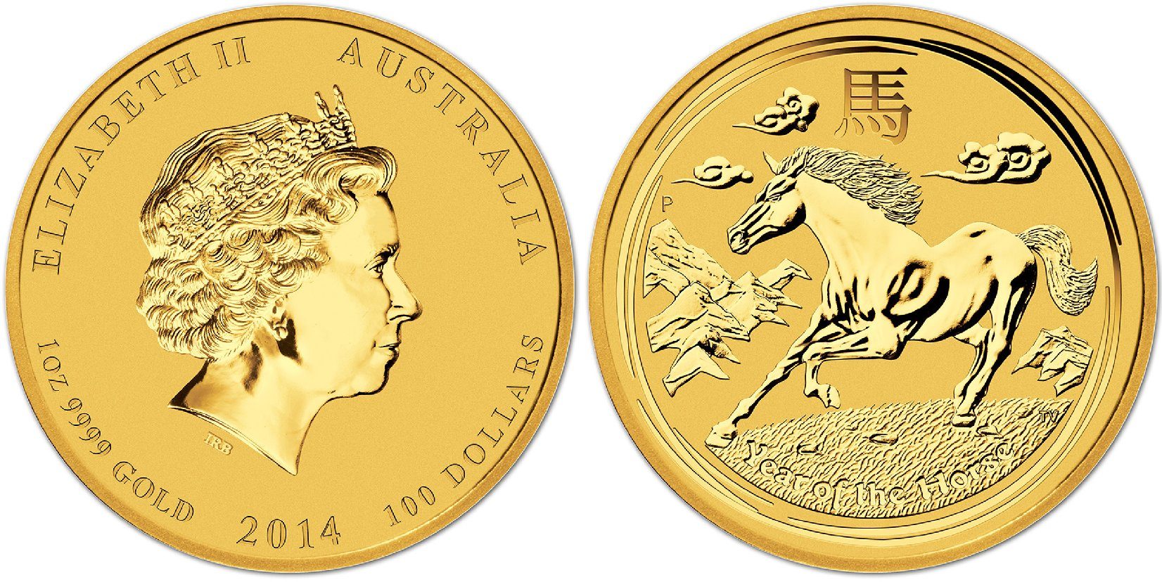 Austrálie, 100 Dollars 2014 - Year of the Horse
