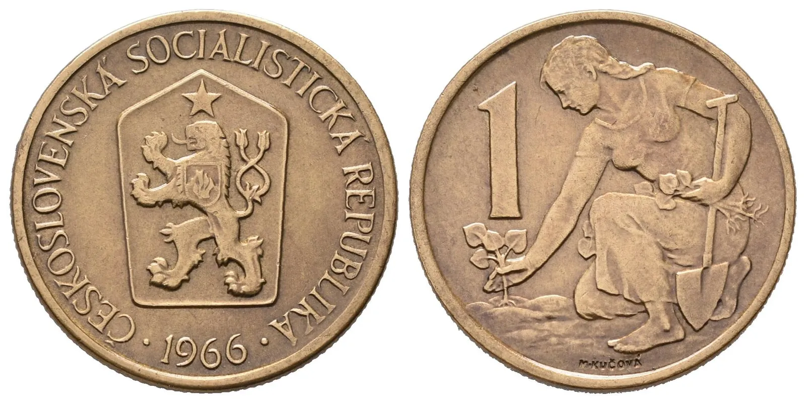 1 Koruna 1966