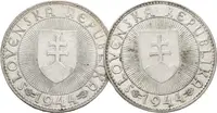 10 Koruna 1944 - s křížkem a bez křížku na kapličce - fotografie 2