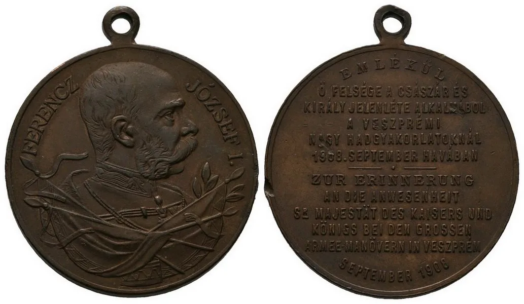 František Josef I., medaile vojenských manévrů — 1