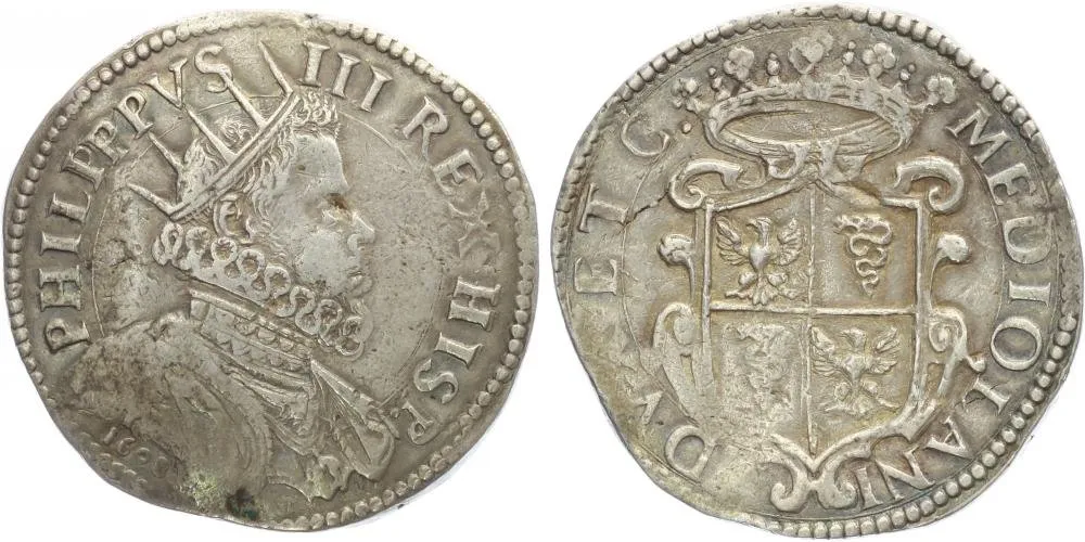 Itálie - Milano, Philip III., 1598 - 1621 — 1