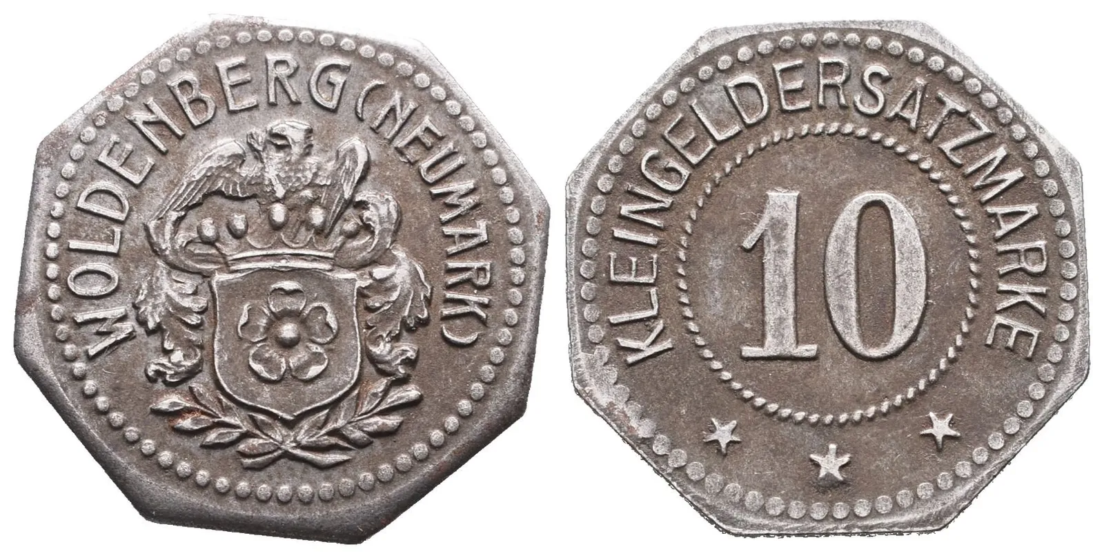Nouzové ražby, 10 Pfennig b.l. - Woldenberg
