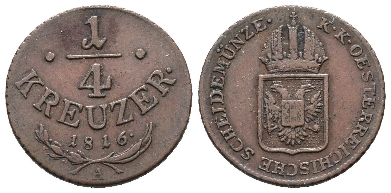 František II., 1/4 Krejcar 1816 A