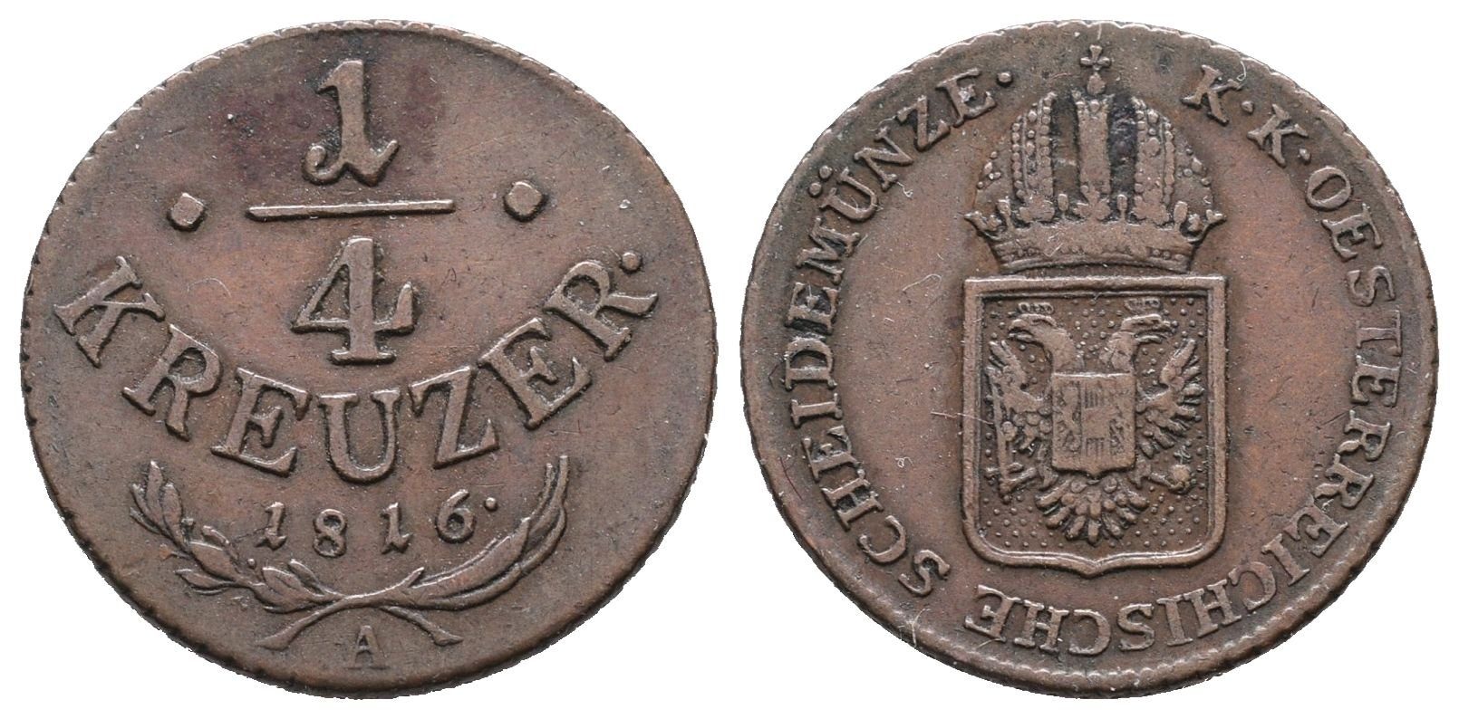 František II., 1/4 Krejcar 1816 A