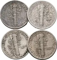 USA, Dime 1917 - 1939, Mercury - fotografie 2