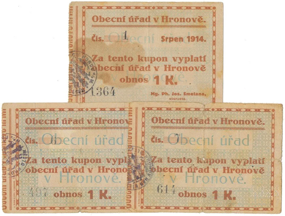 Nouzovky české od roku 1914 — 1