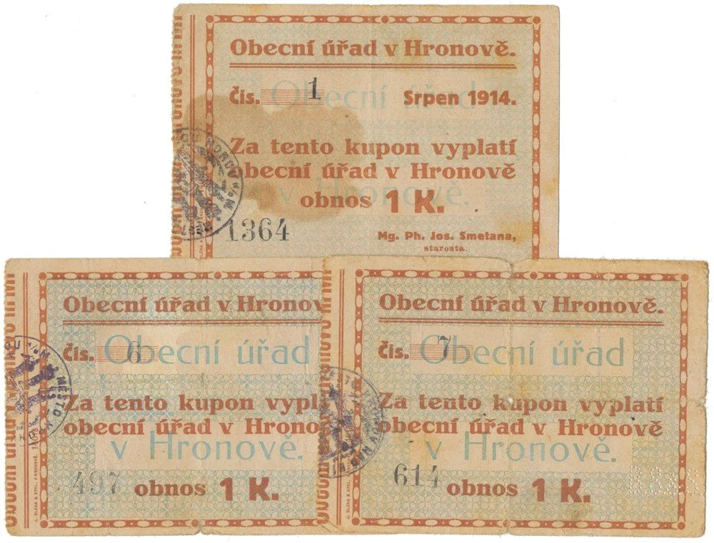 Nouzovky české od roku 1914 — 1