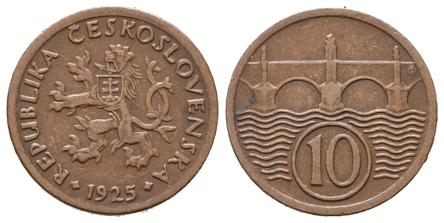 10 Haléř 1925