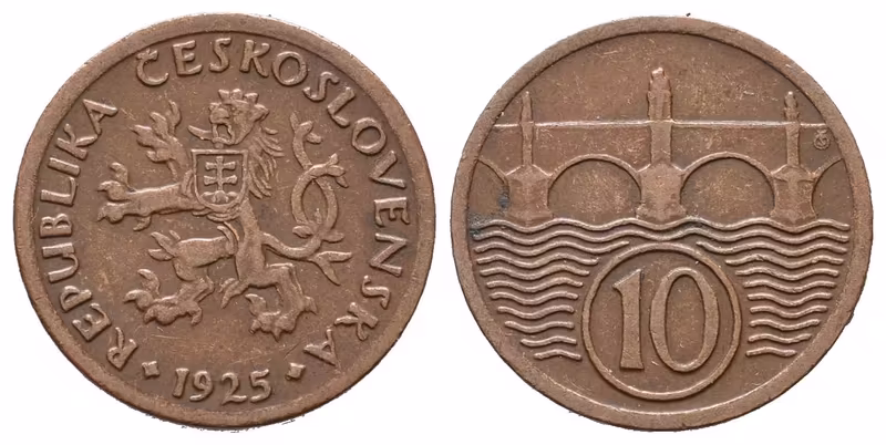 10 Haléř 1925