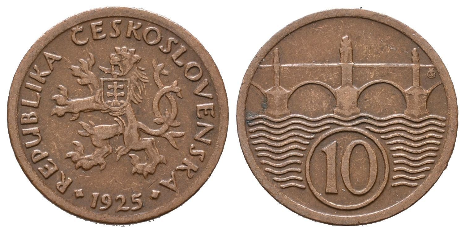 10 Haléř 1925